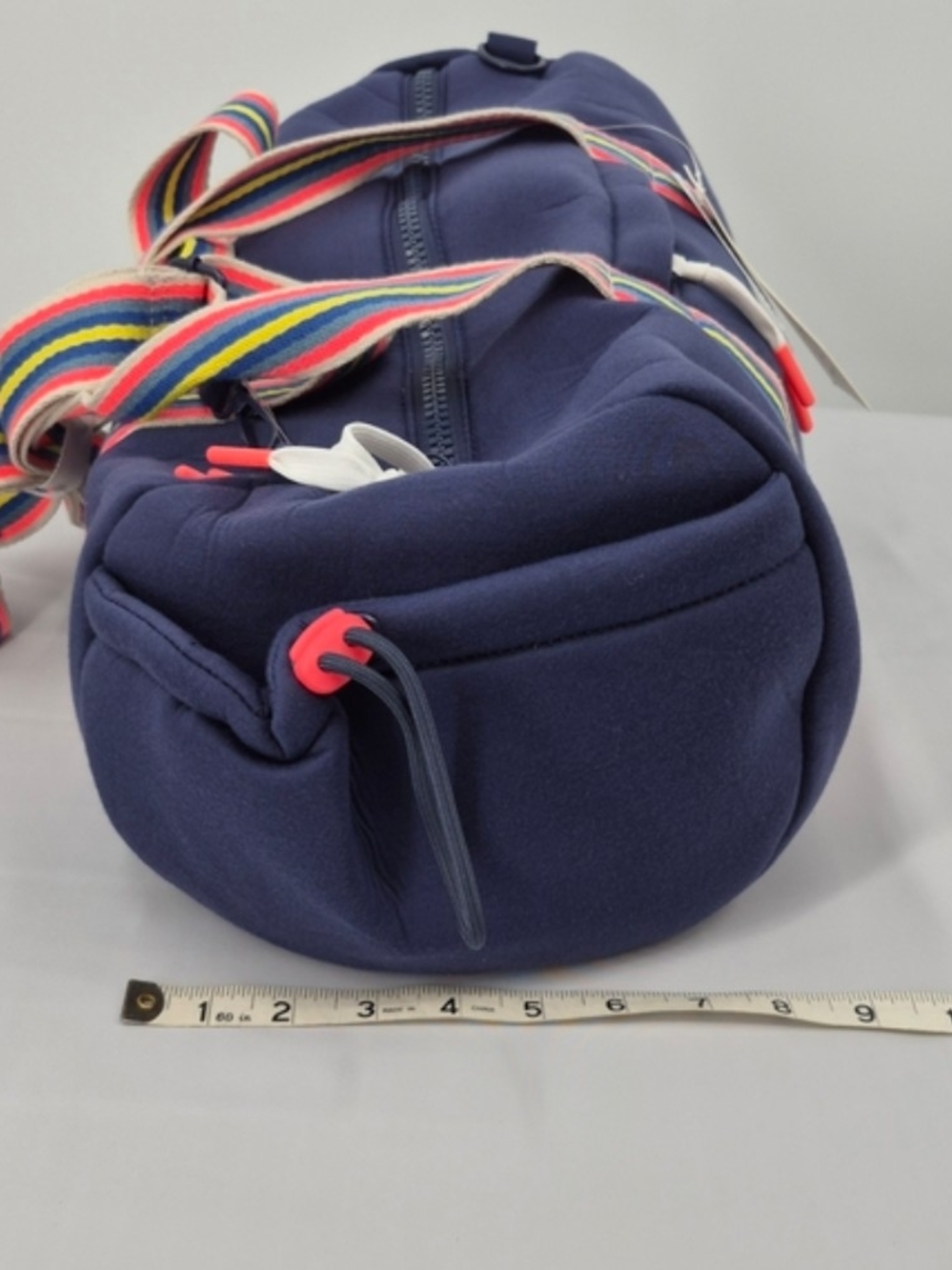 NWT Wildfox Navy Duffle Bag with Rainbow Straps - Picture 4 of 8